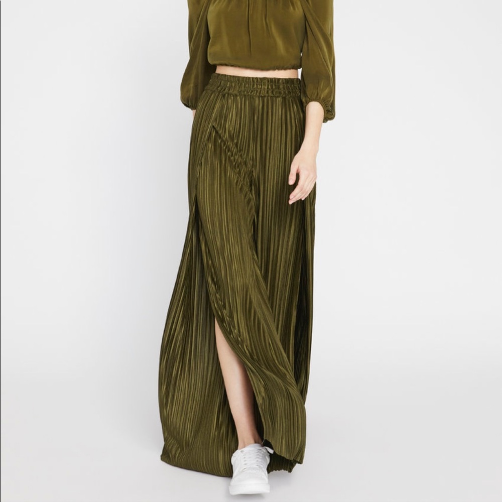 Alice & Olivia ELBA SPLIT FRONT PANT